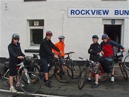 Preparing to leave the Rockview Bunkhouse in Tarbert