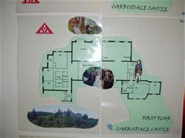 Plan view of the first floor of Carbisdale Castle Youth Hostel