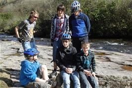 The group by the river Avon near Shipley Bridge