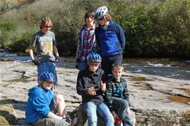 The group by the river Avon near Shipley Bridge