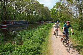 Brodie and Zac on the canal path