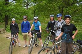 Callum F, Olly, Ash, Jack, Brodie and Callum O'B on Hembury Fort