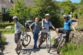 Callum, Connor, Jack and Ash at Michelcombe