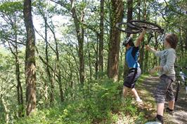 Ash threatens to dispose of Callum's bike in Holne Woods