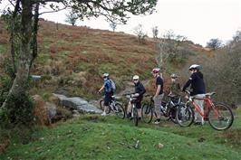 The stone footbridge on the bridleway to Combestone