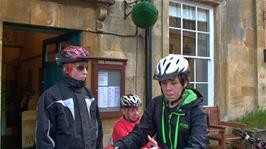 Preparing to leave Stow-on-the-Wold Youth Hostel