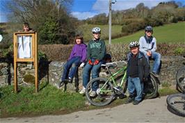 Jerry, Will, Callum O'B, Ash (if you can see him), John and Callum F at Michelcombe