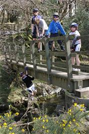 The footbridge at Chalk Ford