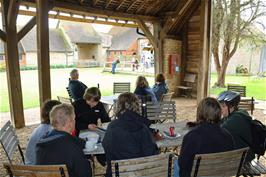 Refreshments in the café at Mary Arden's farm