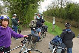 Will and the others at the start of the Stratford-upon-Avon Canal