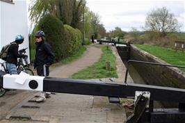 Just a few of the 11 locks in the Wilmcote Flight