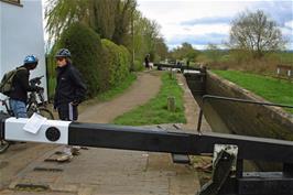 Just a few of the 11 locks in the Wilmcote Flight