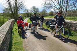 The group on the bridge near Asthall