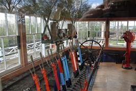 The signal box at Didcot Railway Centre