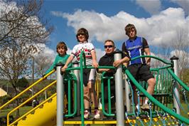 George, Will, John and Ash at South Brent Play Park