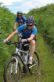 Exploring a side track on the way to Higher Penn, Landscove