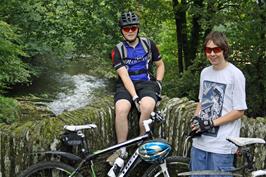 Ash and Jack on Bickham Bridge