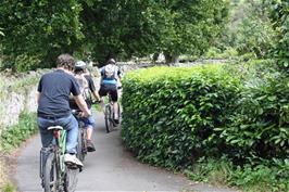 The path through the centre of Lustleigh