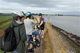 Callum, Jack and Ash on the Exe Estuary path