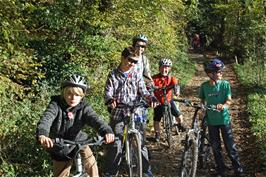 Morgan, Will, Jack, John and George on the Totnes Cycle Path