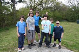 Will, Jack, Ash, Lawrence, George and John at Holne Park