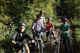 Morgan, Will, Jack, John and George on the Totnes Cycle Path