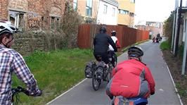 Setting off along the Bristol & Bath Railway Path from Bristol