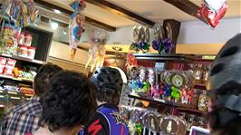 Inside the Bath Sweet Shop, near Bath Abbey