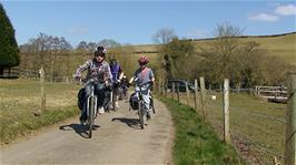 Delightful rural scenery at Stoney Littleton, Wellow, 12.7 miles into the ride