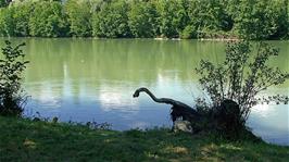 Grillplatz, by the River Aare just beyond Bannwil HEP station, 17.3 miles into the ride