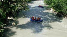 Rafting in the River Simme near Enge im Simmental, 26.2 miles into the ride