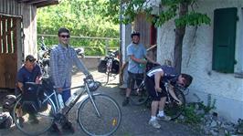 Preparing to leave Brienz Youth Hostel