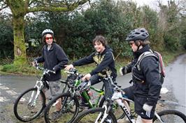 Jack, Lawrence and Ash at the top of Nurston hill