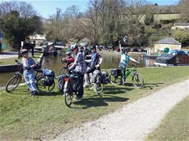 The group near Dundas Aqueduct, Monkton Combe