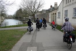 Riding through the Bishops Palace & Gardens, Wells