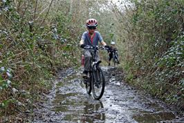 George and John on the Lower Hembury Track