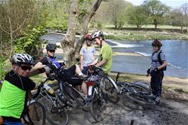 The group at Totnes Weir