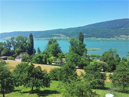 Great views across Lake Bieler from Route 5 at Seestrasse, Lattrigen