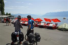 Bateaux boats for hire at Place du Port, Ouchy