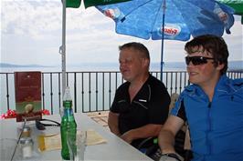 John and Ash at the Hotel du Monde, Grandvaux