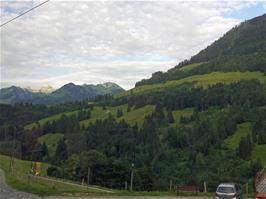 Approaching Allières station on our train journey from Montreaux to Château d'Oex