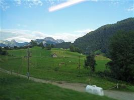 Approaching Rossinère, just two stops before Château d'Oex