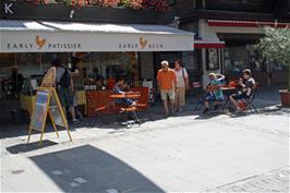 Refreshments at the Early Beck café in Gstaad