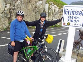 Lawrence and Ash on the Eastern side of Grimsel Pass