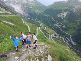 Group photo at Grimsel Pass Overlook