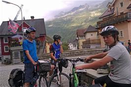 Michael, Ash and Lawrence in Andermatt 