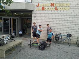 Ready to leave Lucerne Youth Hostel