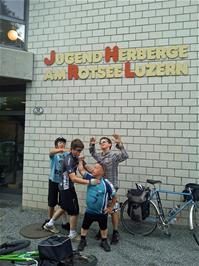 Ready to leave Lucerne Youth Hostel