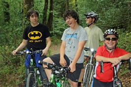 Callum, Lawence, Will and John in Holne Woods