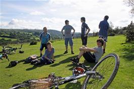 Relaxing at the Clearbrook end of the cycle path